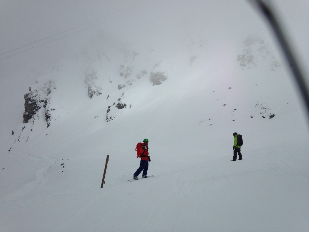 not great visibility, but we'll still have fun (riders: R. Kappe and J. Auerbach; photo credit: J. Chung)