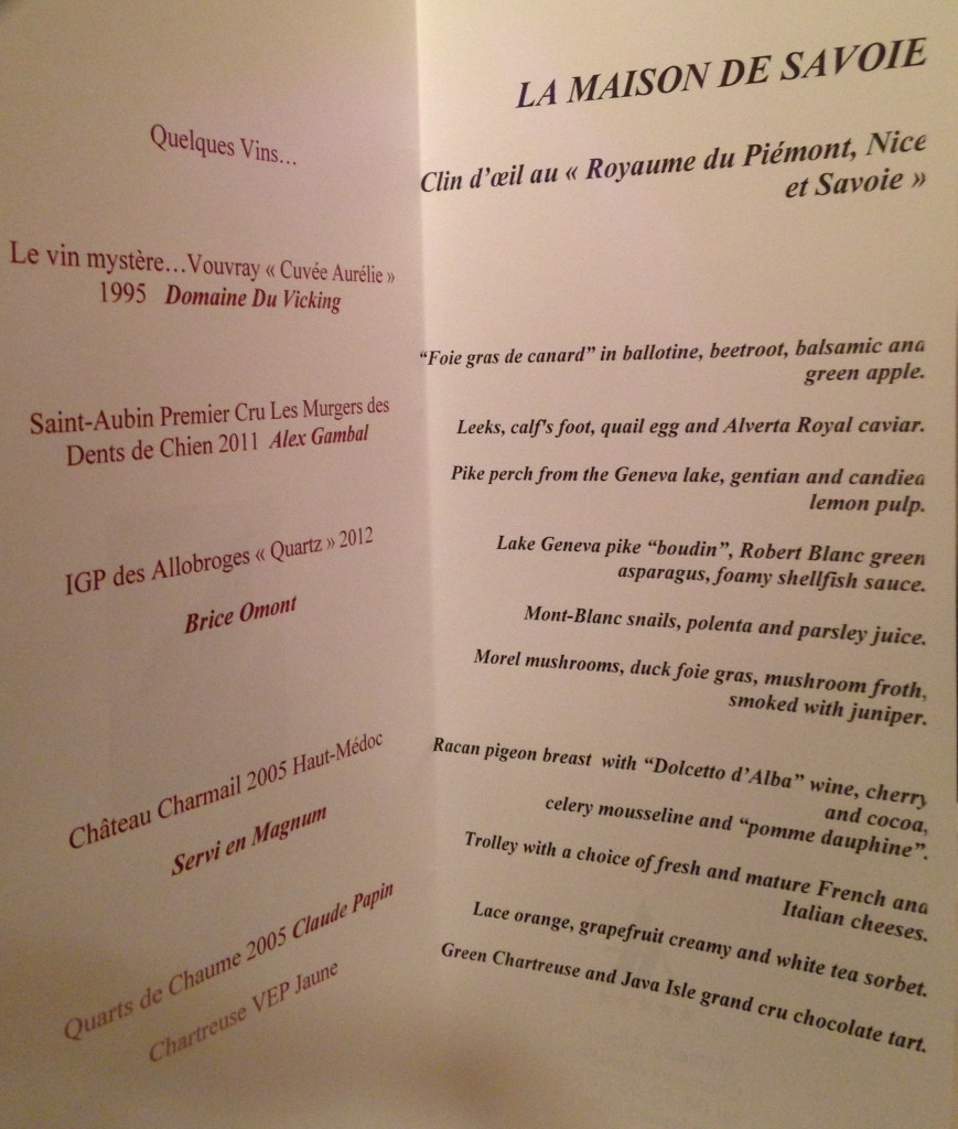 le menu (photo credit: J. Chung)