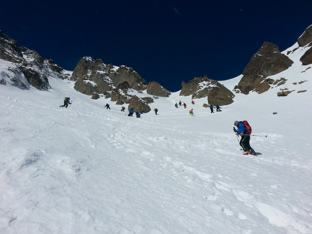 Heading up to Le Col des Crochues (photo credit: J. Auerbach)