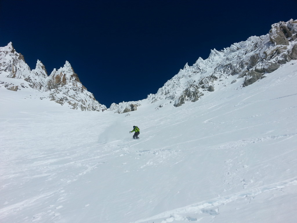 Finally getting some turns (rider: R. Kappe; photo credit: J. Auerbach)