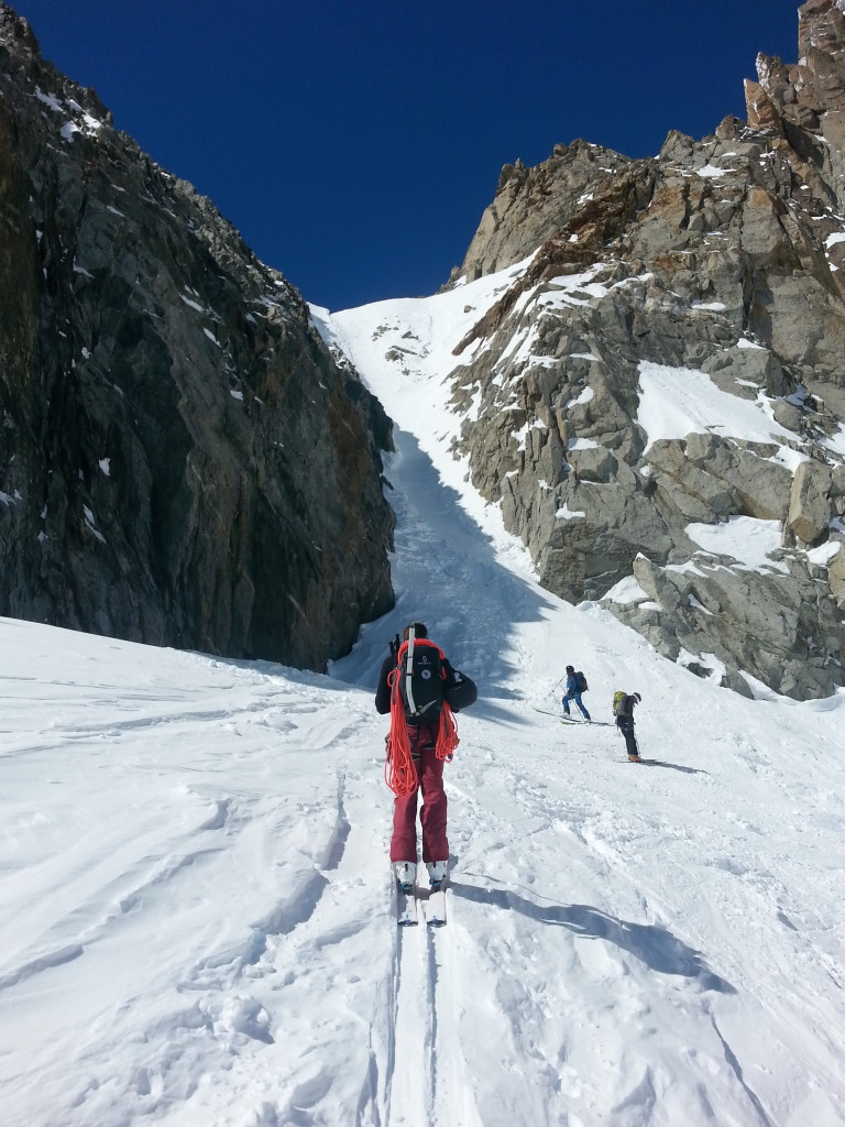 Heading to the Col du Chardonnet (photo credit: J. Auerbach)