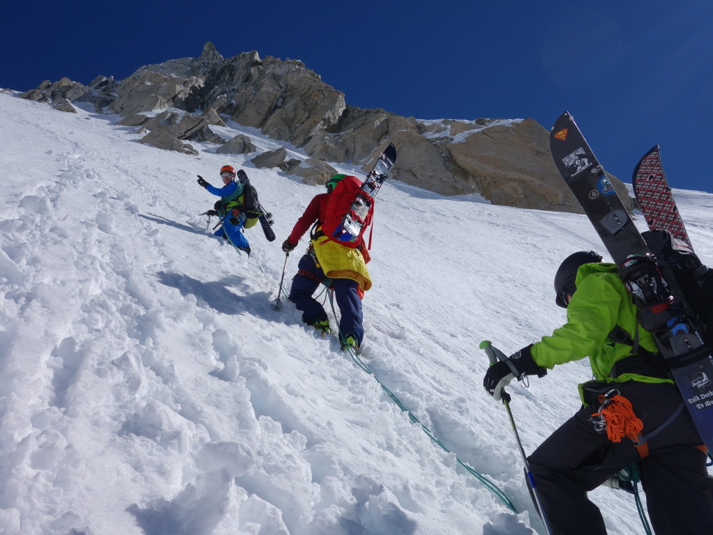 Antoine leads the splitters (photo credit: A. Bayol)