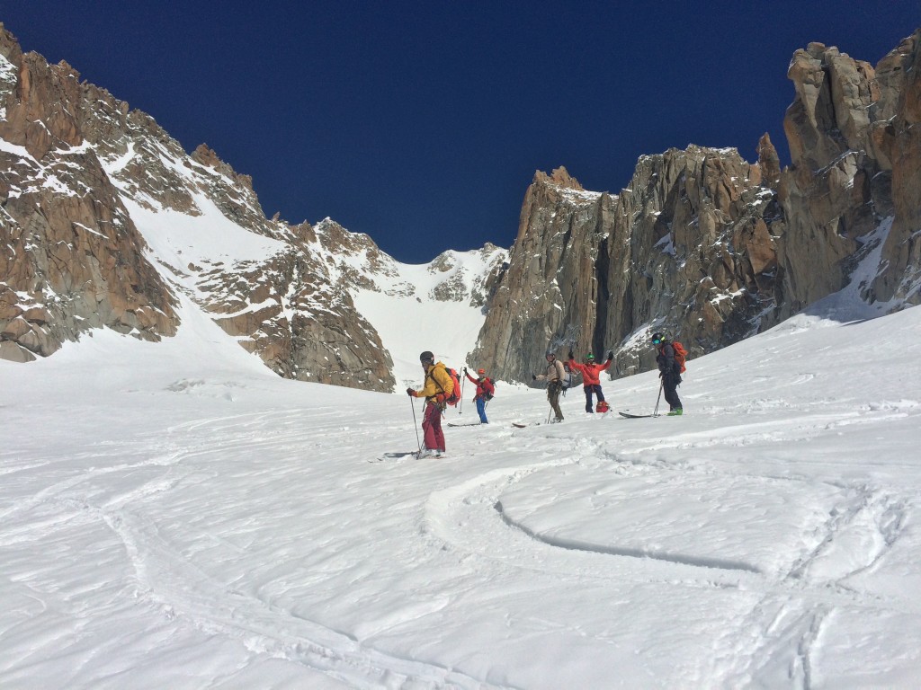 What an amazing climb and descent.... everyone is stoked.  (photo credit: R. Kappe)