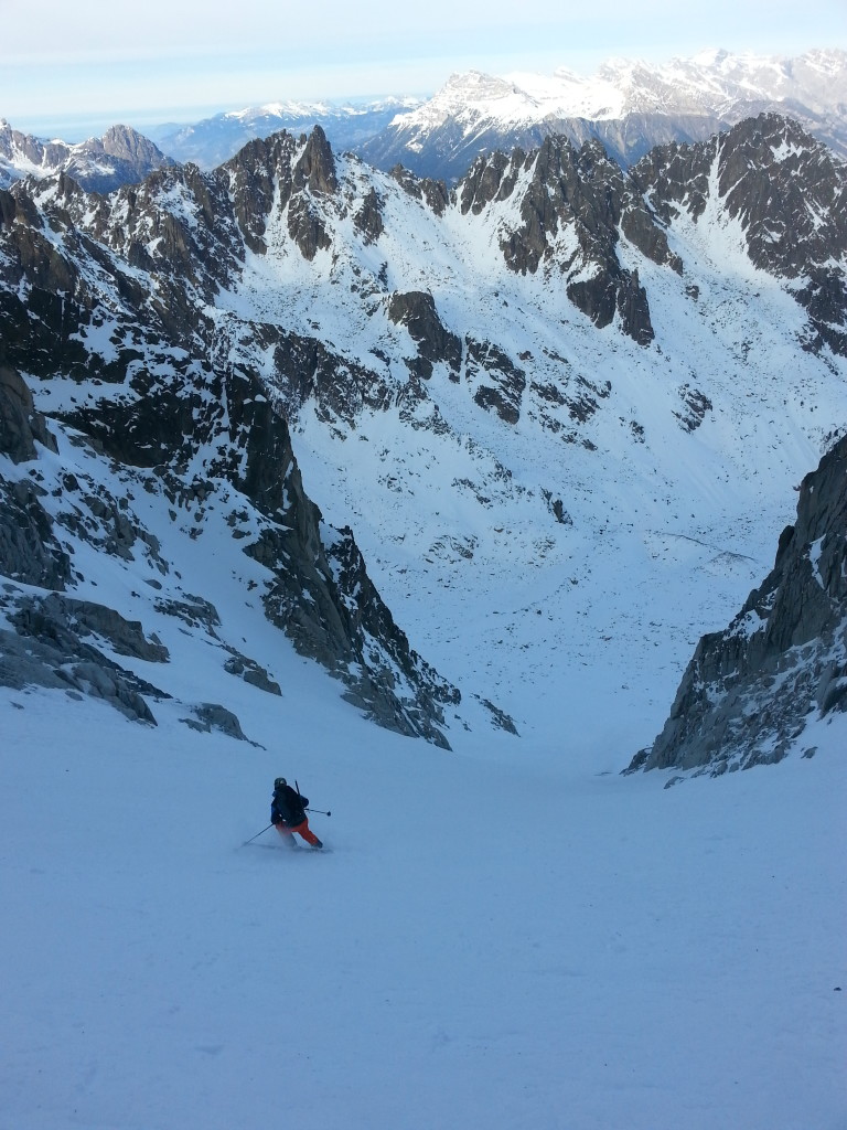 Lower down. Skier: S. Whitlock