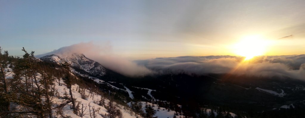 Solo sunrise from the ridge.