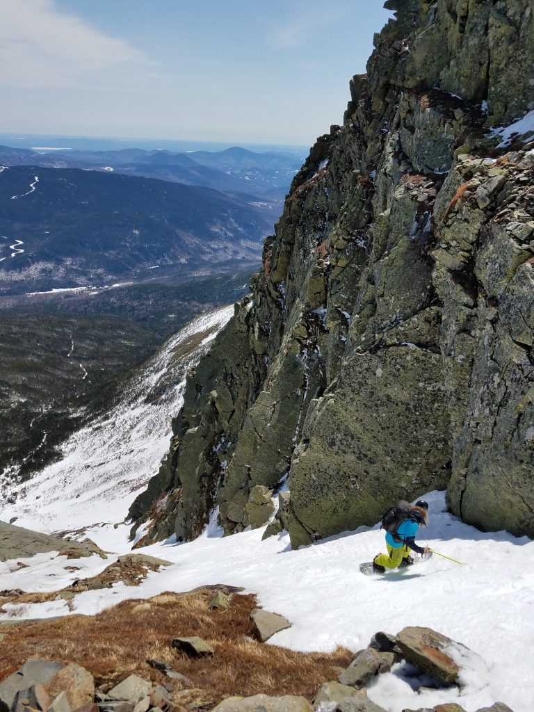 Alex begins the descent down Central.